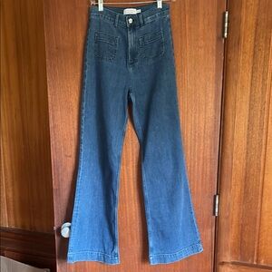 & Other Stories flare leg patch pocket jeans 32” inseam